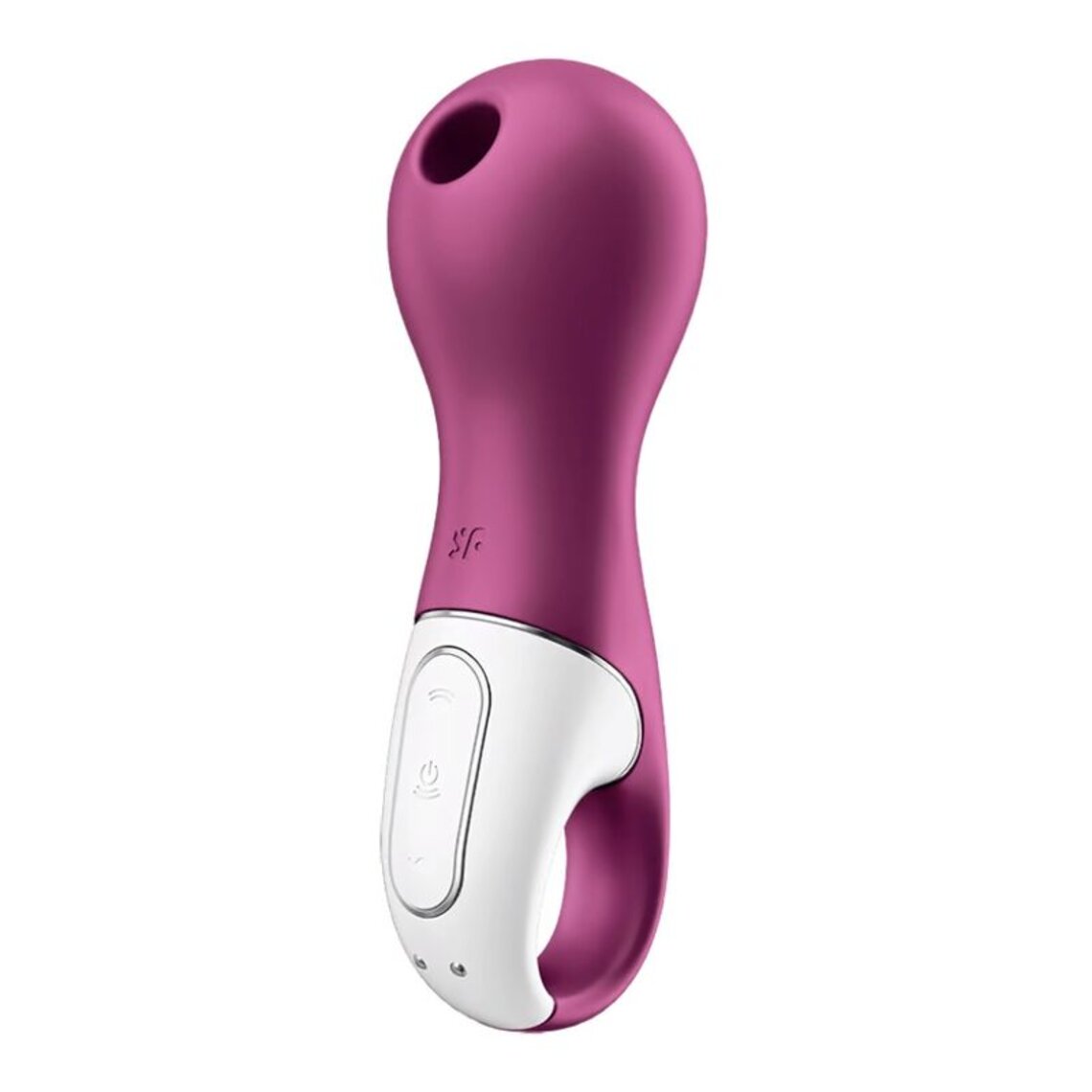 Vibratore Soddisfatto dual love e Aspiratore con aria pulsata rossa